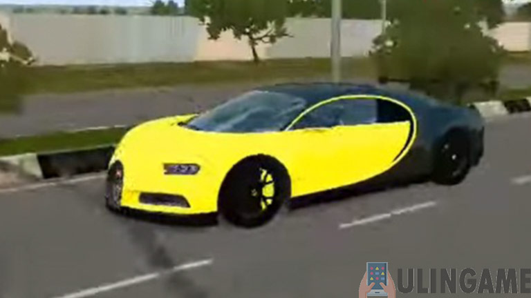 19. Mod Bussid Bugatti Chiro Yellow Edition