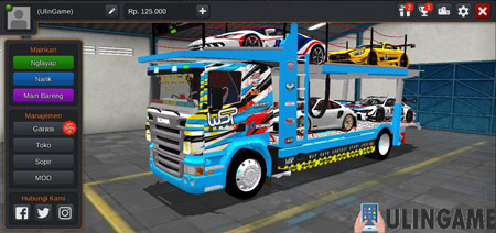 7. Mod Truck Scania Pengangkut Mobil Kontes