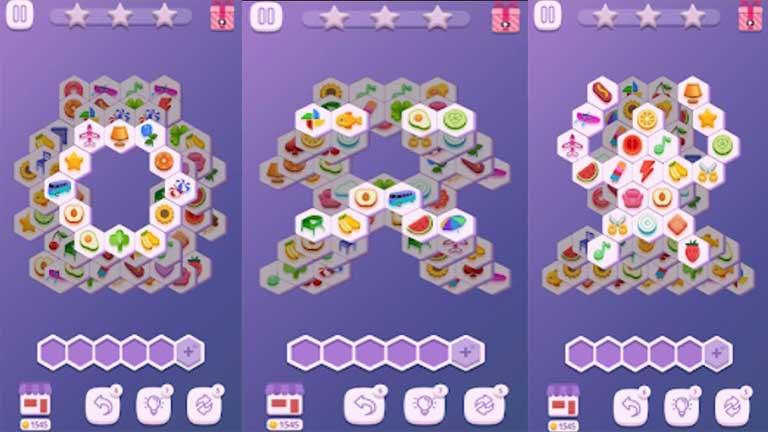 8. Game Mencocokan Gambar Tile Match Hexa