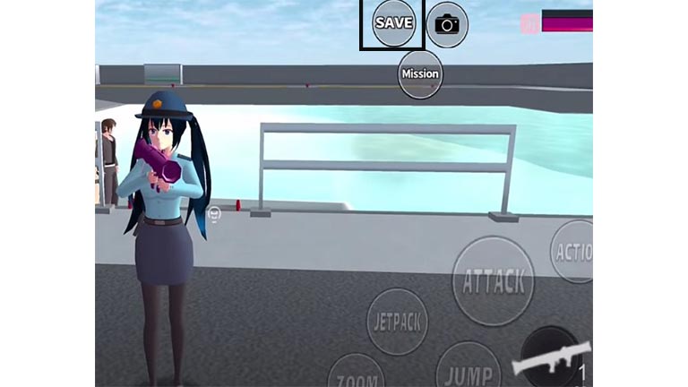 Tekan Menu Save Cara Menyimpan Uang Di Sakura School Simulator