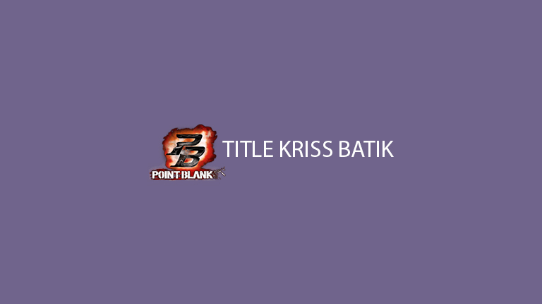 Title Kriss Batik