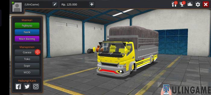 Truck Canter Cabe Hdl Kuning Gagah