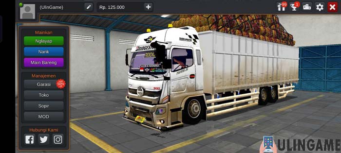 Truck Hino 500 Muatan Sawit Putih Kotor