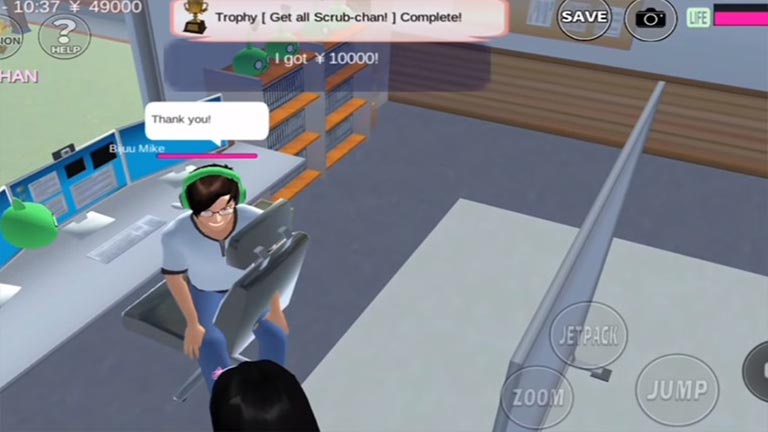 Kerumah Bijuu Mike Cara Mendapatkan Uang Di Sakura School Simulator